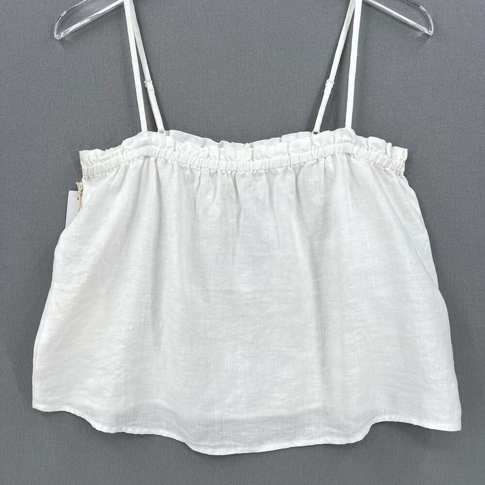 ARITZIA WILFRED Vermeer Linen Camisole Womens Small White Sleeveless Tank NWT - Picture 4 of 15